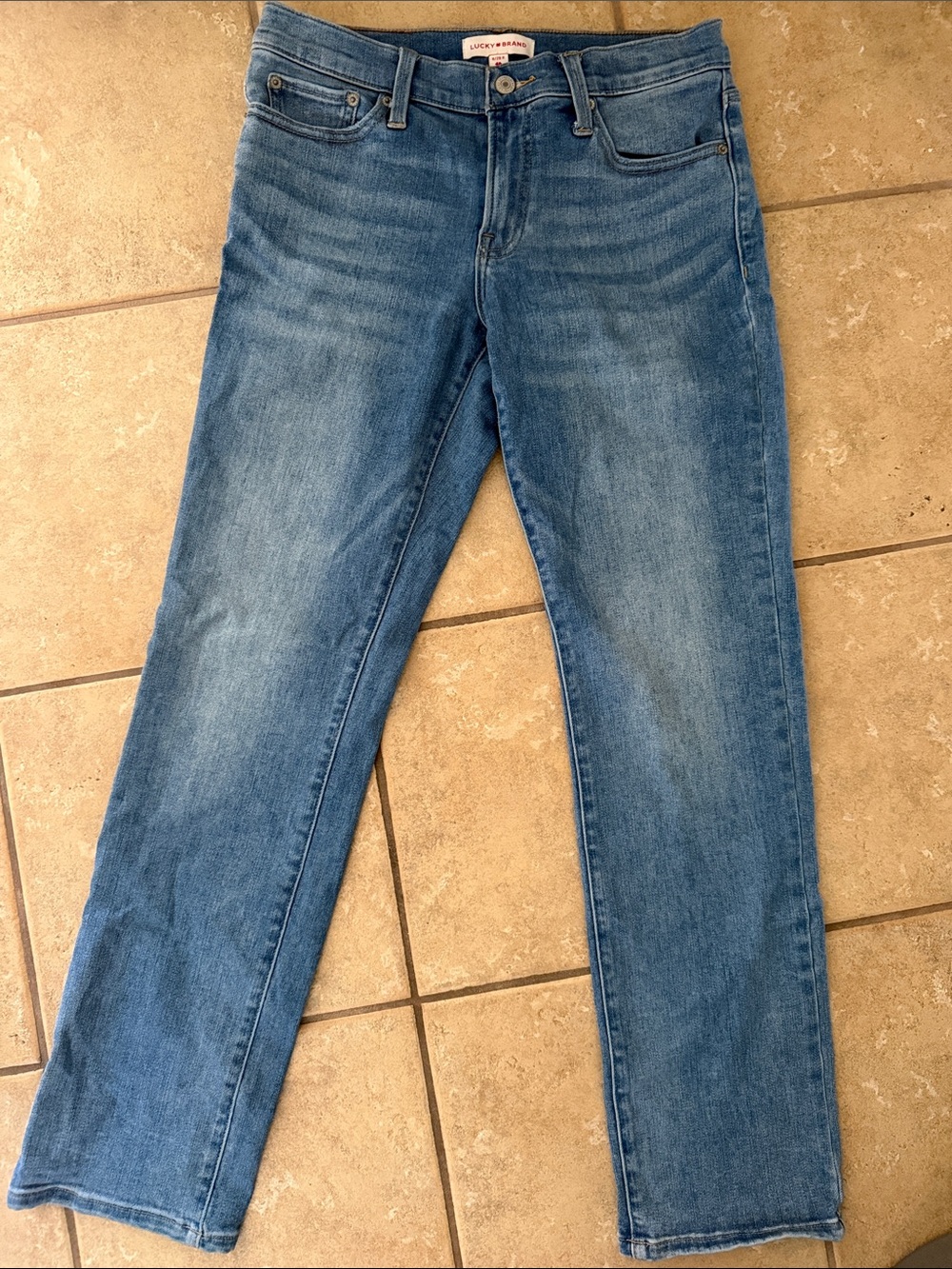 Lucky Brand Light Blue Sweet Midrise Straight Jeans